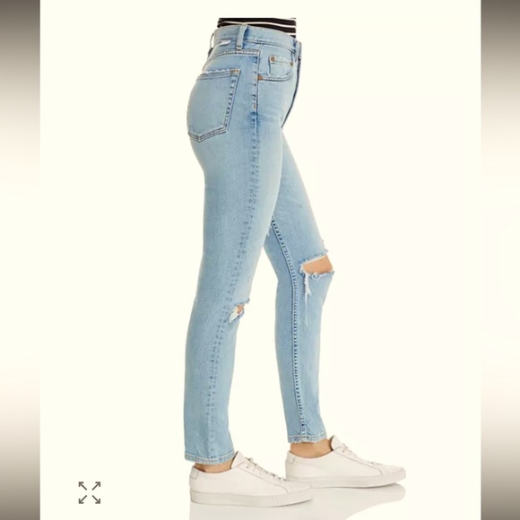 BOYISH Zachary High-Rise Skinny Comfort Stretch JEANS in Blue Angel 28 NWT 3 - Picture 5 of 11